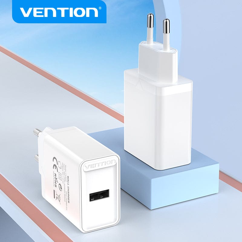 VENTION 1-port USB Wall Charger(12W) EU-Plug