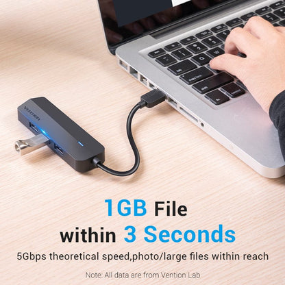 VENTION 3-Port USB 3.0 Hub with Gigabit Ethernet Adapter