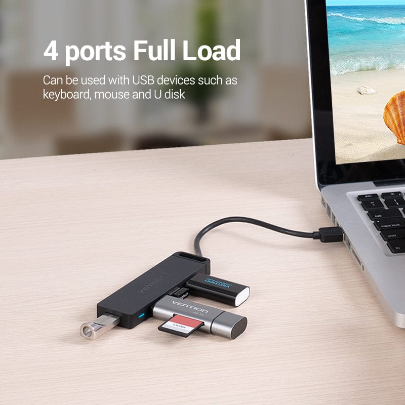 Hub USB 3.0 VENTION USB Multiples Ladron USB 2.0 con 4 Puertos  Multiplicador USB Multiple para PC/Macbook/Mac Mini/Pro/Pen Drive/Surface  Pro/XPS/PS5/PS4 etc. (USB A, 1m) : : Electrónica