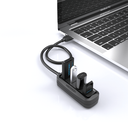 VENTION 4 Ports USB2.0 HUB Black(ABS)