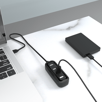 VENTION 4 Ports USB2.0 HUB Black(ABS)