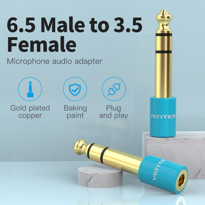 VENTION 6.5mm Male to 3.5mm Female Audio Adapter