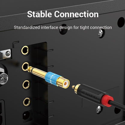 VENTION 6.5mm Male to RCA Female Audio Adapter