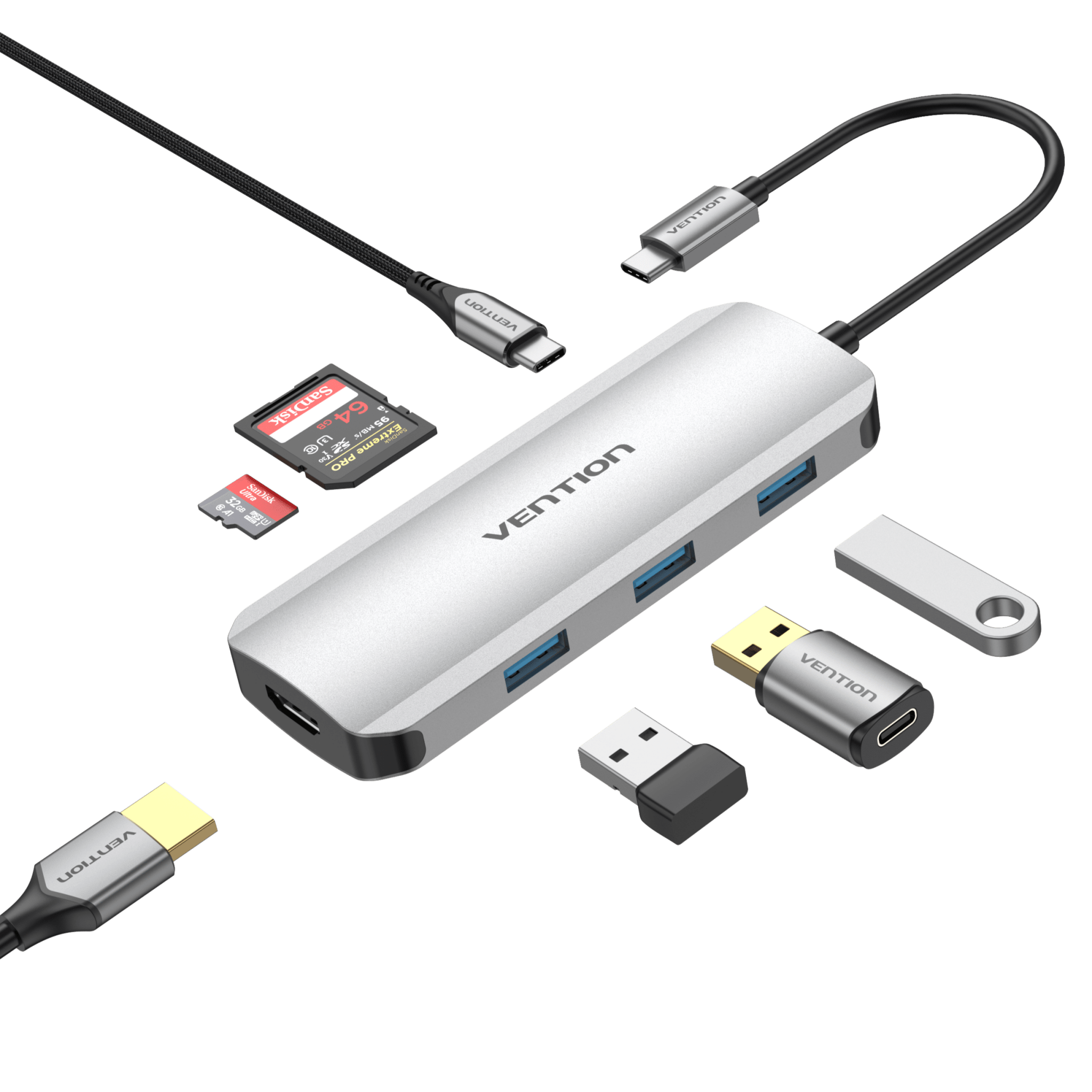 Vention 7-in-1 USB-C Docking Station - Vention