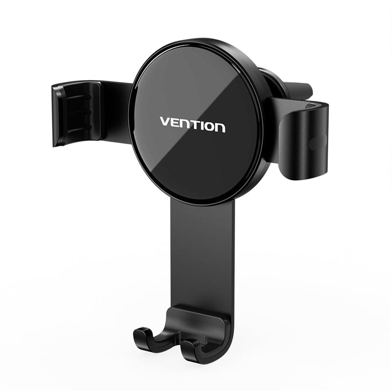 VENTION Auto-Clamping Car Phone Mount With Duckbill Clip Black Disc Type