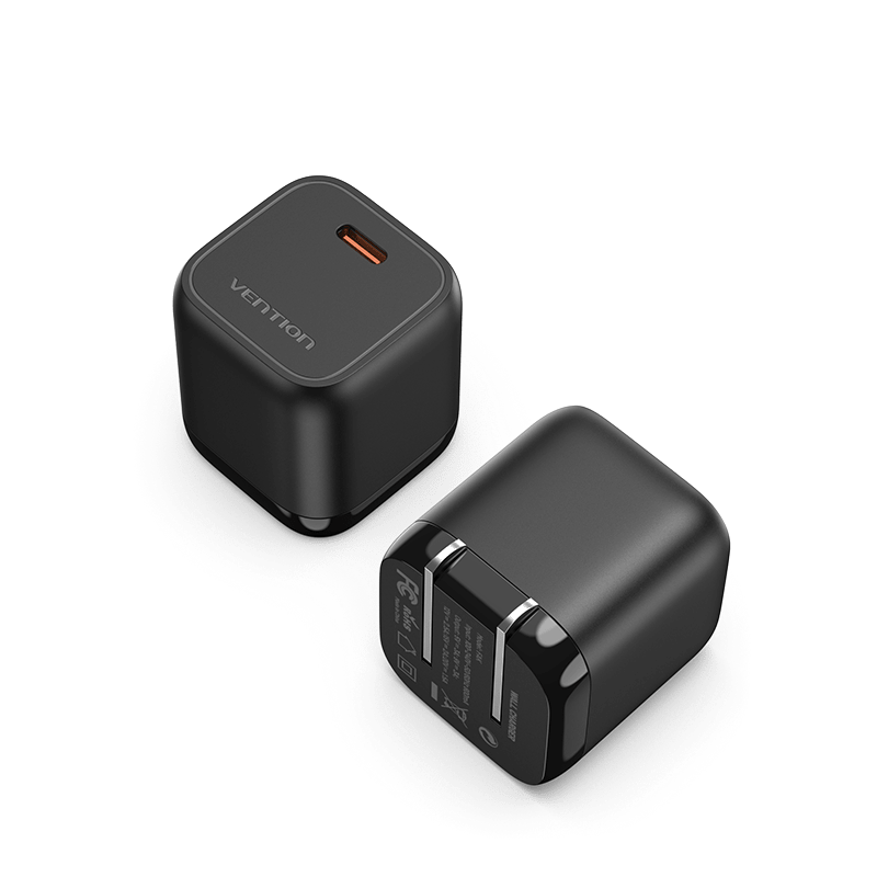 VENTION Black GaN Fast Charger 30w Applicable to iPhone 8-14