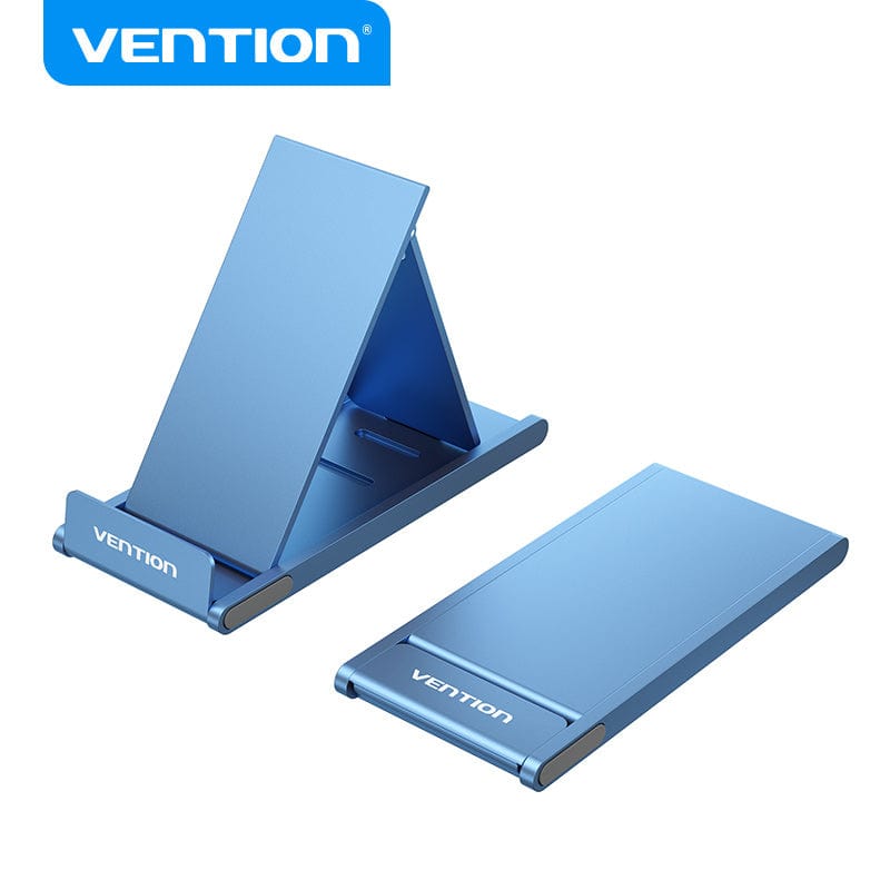 Vention Blue Portable 3-Angle Cell Phone Stand Holder for Desk  Aluminium Alloy Type