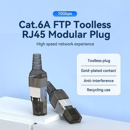 VENTION Cat.6A FTP Toolless RJ45 Modular Plug