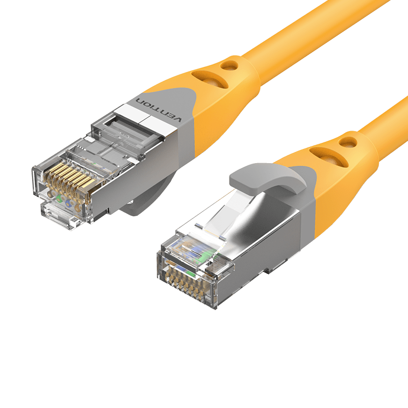 VENTION Cat.6A SFTP Patch Cable Yellow/Gray