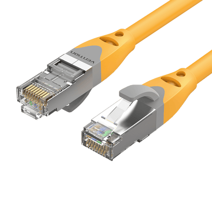 VENTION Cat.6A SFTP Patch Cable Yellow/Gray