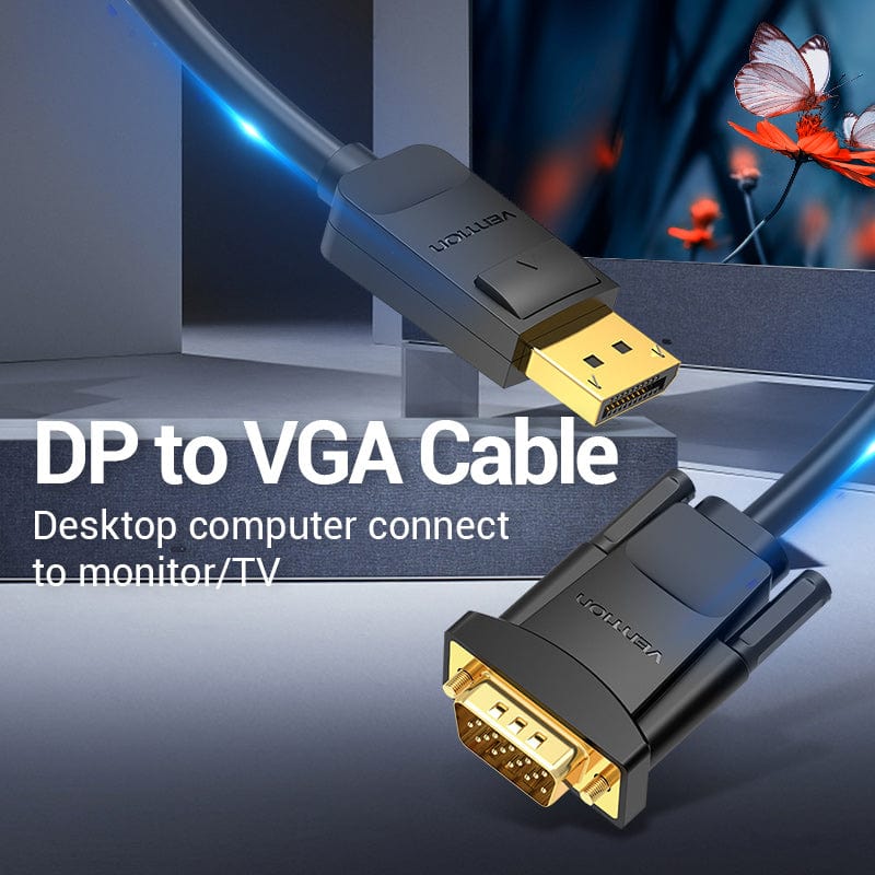 VENTION DP to VGA Cable Black