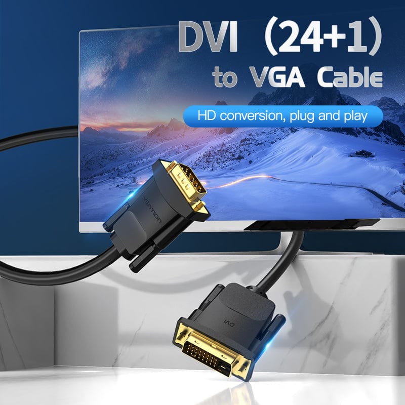 Vention DVI(24+1) to VGA Cable for Laptop Desktop computer