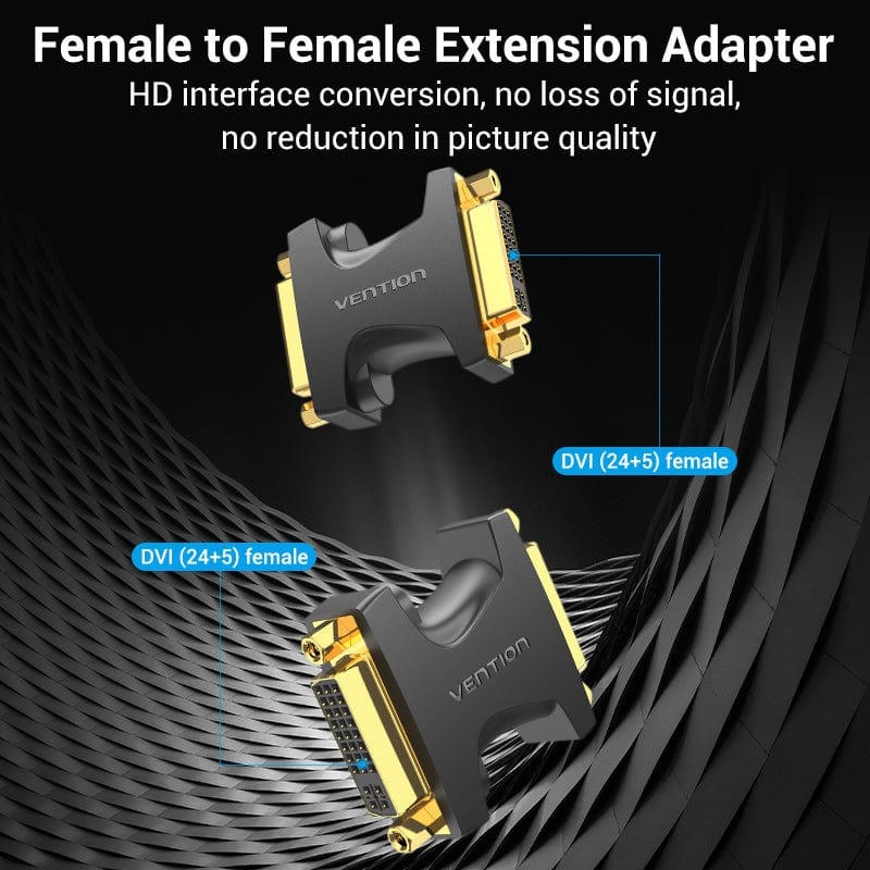VENTION DVI (24+5) Female to Female Adapter for computer/Laptop/TV/Monitor