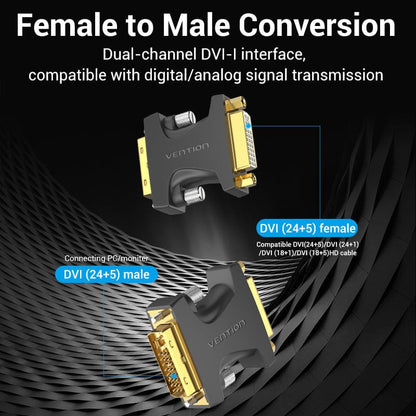 VENTION DVI Male to Female Adapter for computer Laptop TV Monitor displayer
