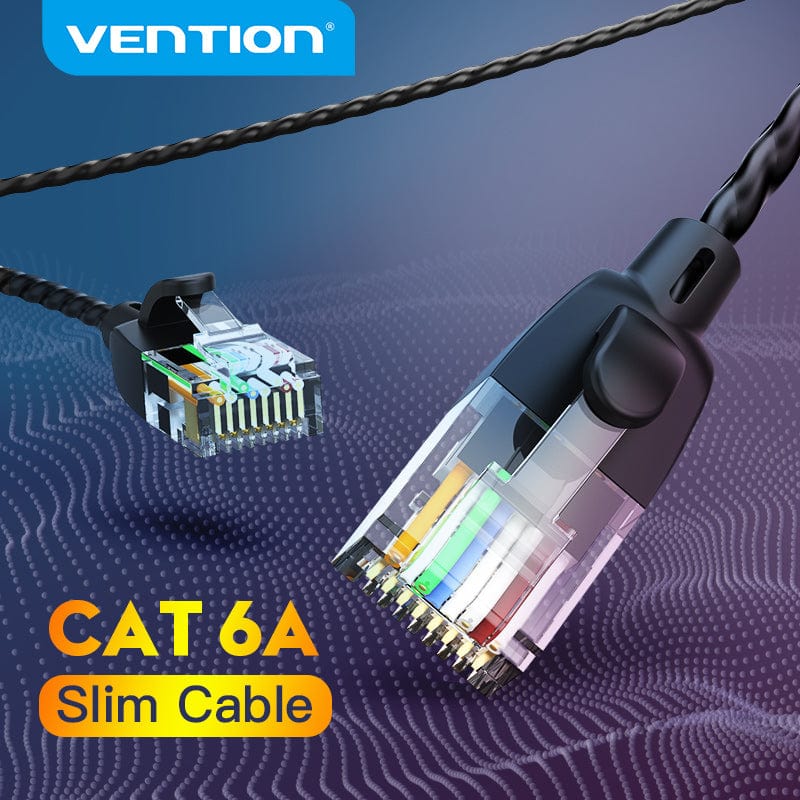 VENTION Ethernet Cable Cat 6 A 10Gbps UTP RJ 45 Slim Ethernet Patch Cable Cat6 A Lan Patch Cord for Modem Cable Ethernet RJ45