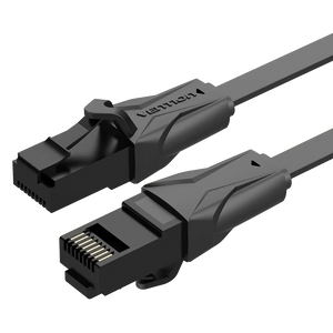 VENTION CAT 6 Netwerkkabel – Plat, 2 Meter, Gigabit Ethernet 1000 Mbps, 250 MHz, Geschikt Voor PC, PS4, PS5, Router, Modem En Meer