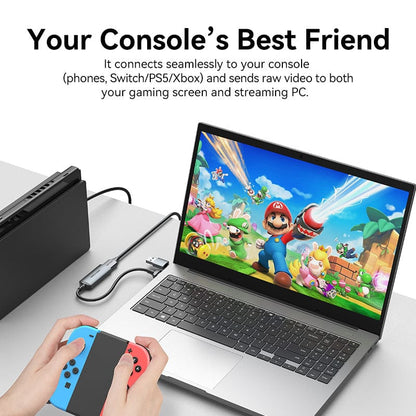 Vention HDMI-A to USB-C/USB-A Video Capture Card for computer PC Laptop Tablet phone Switch Xbox PS5/4/3 set-top box