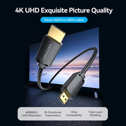 VENTION HDMI-D Male to HDMI-A Male HD Cable