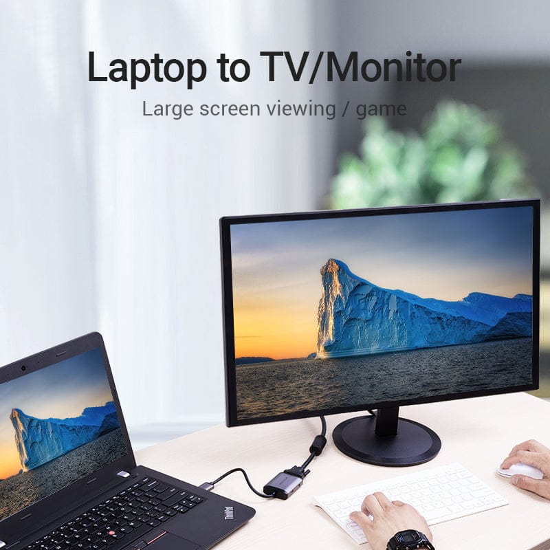 HDMI to HDMI+VGA Converter | 4K | Dual Display | Vention