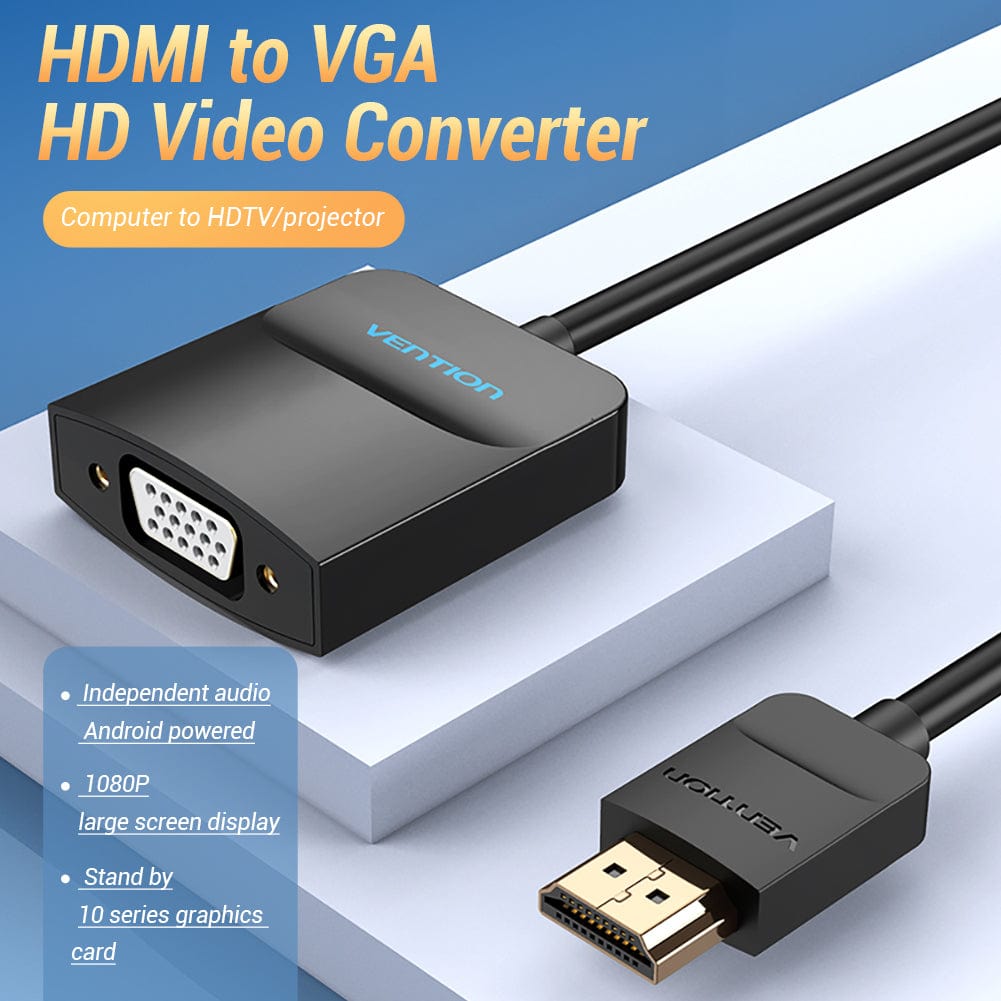 Giveet Adaptateur convertisseur VGA vers HDMI 1080p (mâle vers