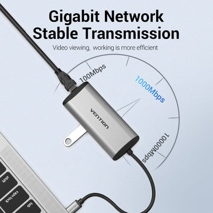 VENTION Multi-function Type-C to HDMI/USB3.0*3/TF/SD/RJ45/3.5mm/PD Docking Station