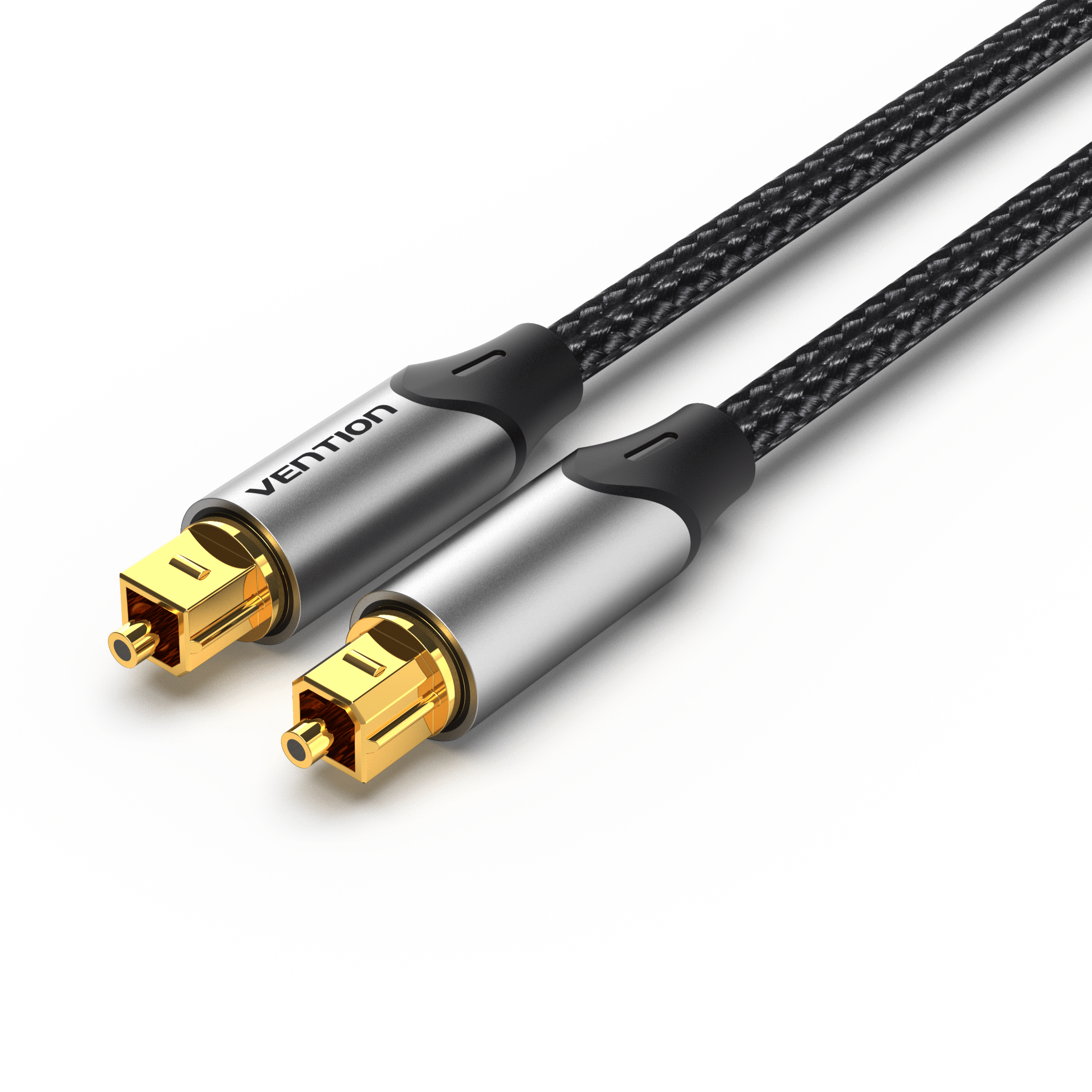 Cable de audio de fibra óptica tipo aleación de aluminio gris