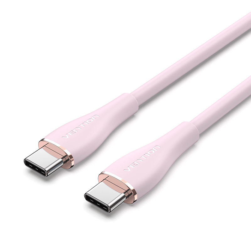 VENTION Pink / 1m 100w PD Flow Silicone Fast Charging Cable