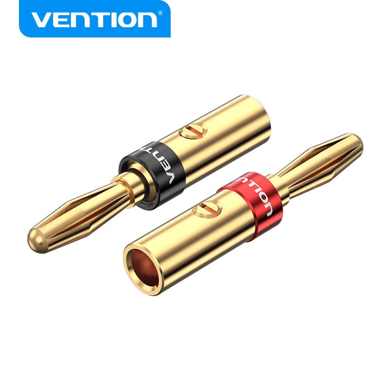 VENTION Speaker Banana Plugs Gold Plated 1 Pair