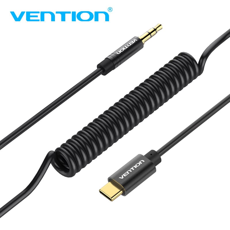 Câble USB Type C vers Jack 3,5 mm, Vention USB C Mâle vers Prise Audio Jack  3,5 mm Mâle Câble Stéréo Adaptateur Jack Voiture Auxiliare pour Mobile C