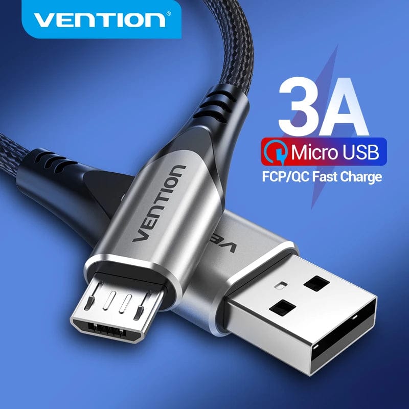 VENTION USB 2.0 A Male to Micro-B Male 3A Cable Black