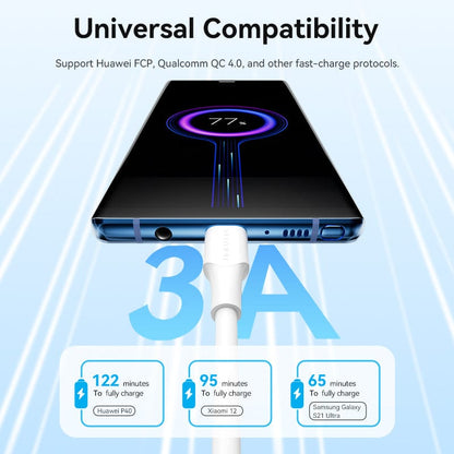VENTION USB 2.0 C Male to C Male 3A Cable White
