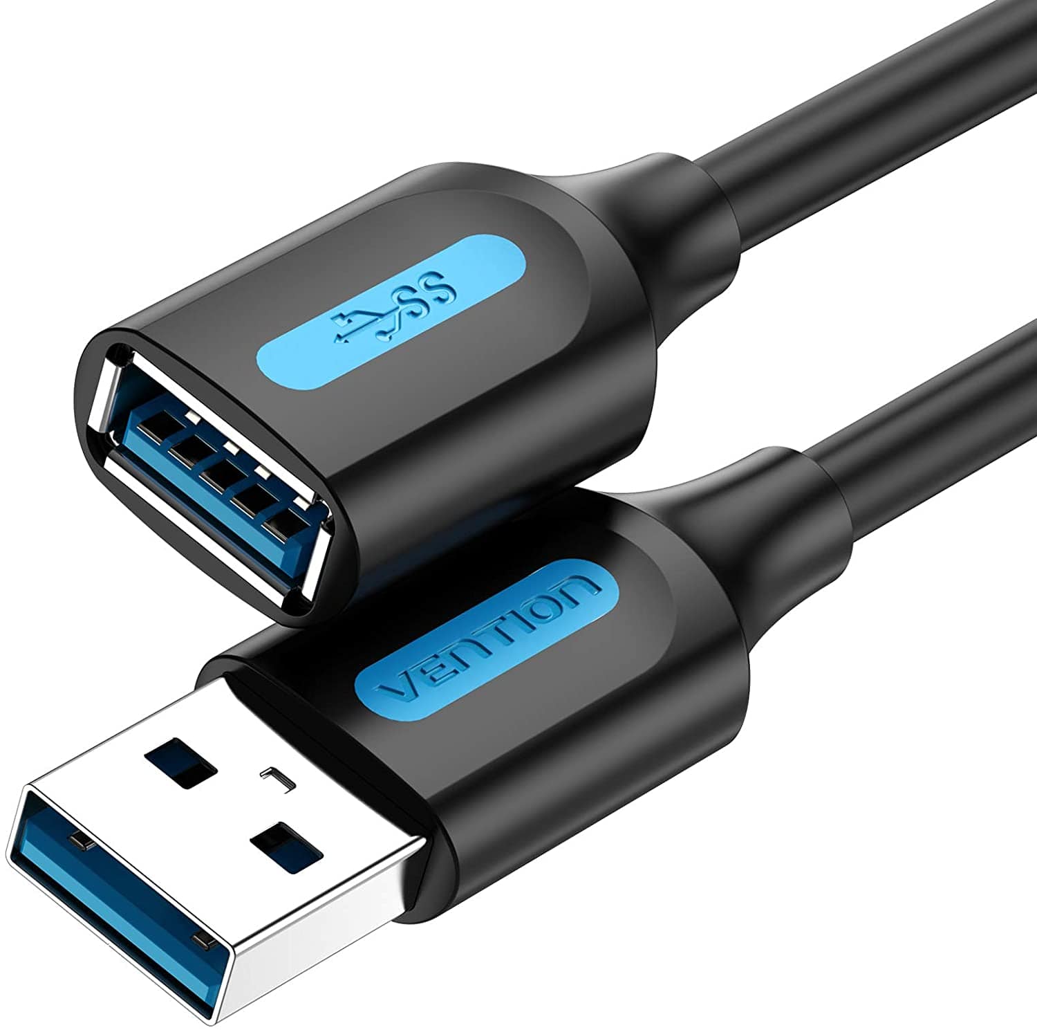 VENTION USB 3.0 A Male to A Female Extension Cable 0.5M PVC Type CBHBD USB3.0 ケーブル 双方向超高速伝送 5Gbps ニッケルメッキ 0.5m