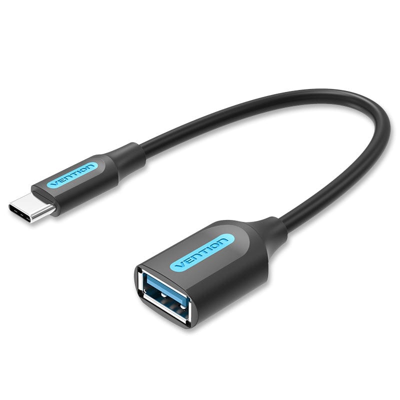 VENTION USB 3.1(Gen 1) C Male to A Female OTG Cable 0.15M Black PVC Type