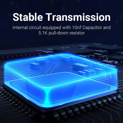 VENTION USB-C Male to USB 3.0 Female OTG Adapter Black PVC Type