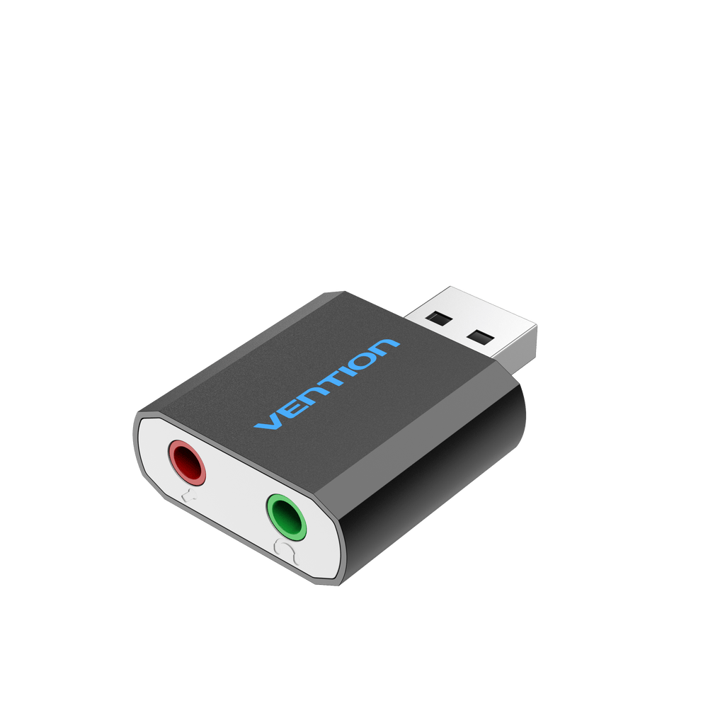 Vention USB Sound Card: External Audio Adapter w/ Mic & Headphone