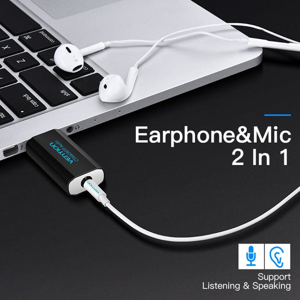 Vention USB External Sound Card NoiseFree Audio Adapter