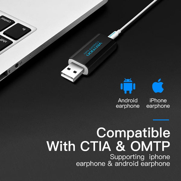 Vention USB External Sound Card NoiseFree Audio Adapter