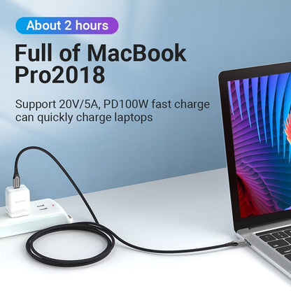 Vention USB 2.0 C Male to C Male 5A Cable Aluminum Alloy Type - Vention