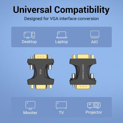 VENTION VGA Male to Female Adapter for TV Monitor computer Laptop
