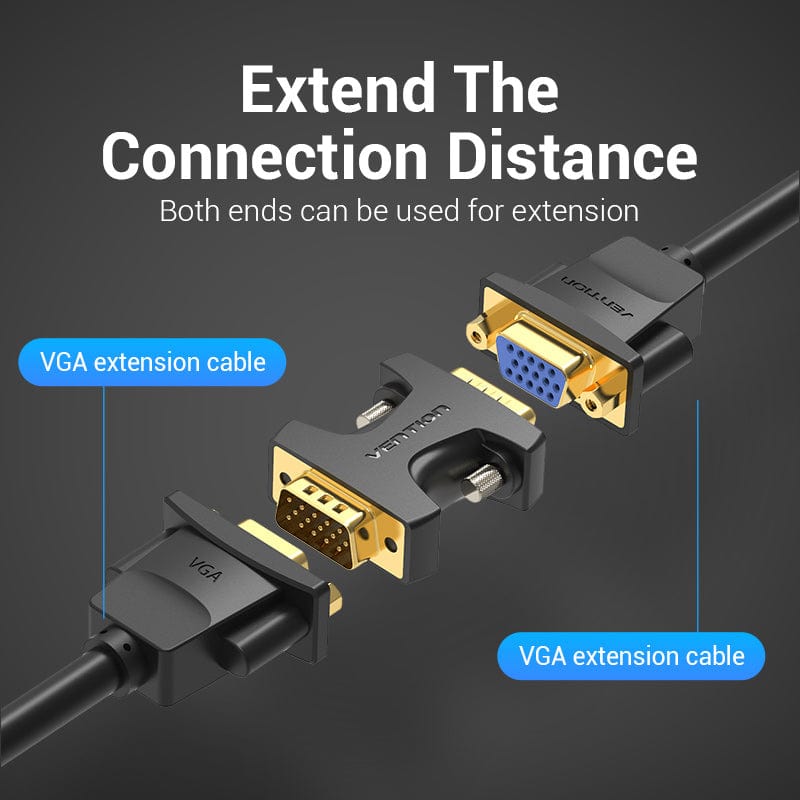 Vention VGA Male to Male Adapter 1080P HD Lossless Signal