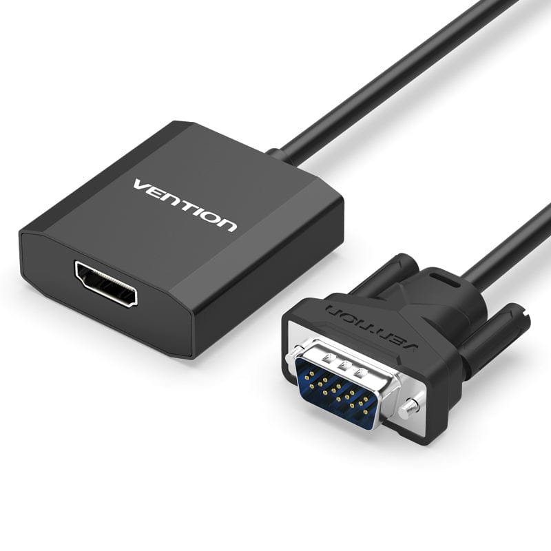 Vention VGA to HDMI Converter with Female Micro USB and Audio Port Laptop Desktop