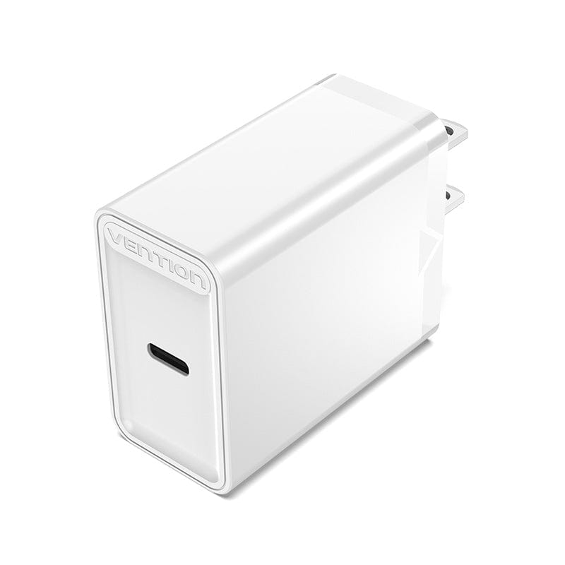 VENTION White 1-port USB-C Wall Charger(20W) US-Plug