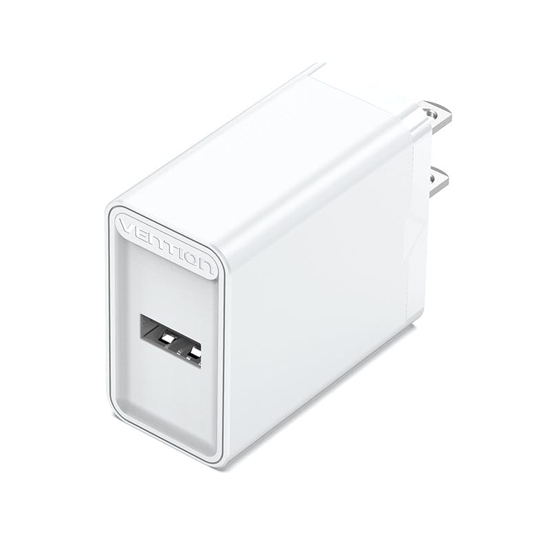 VENTION White 1-port USB Wall Charger(12W) US-Plug