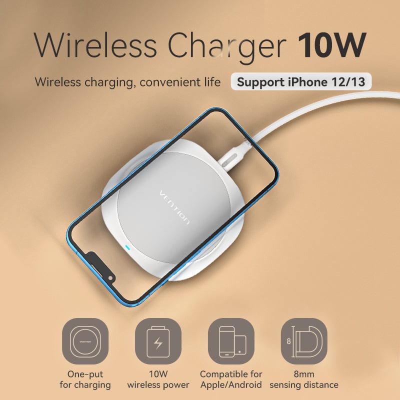 10W Wireless Charger Fast Charging, Universal Qi Compatibility