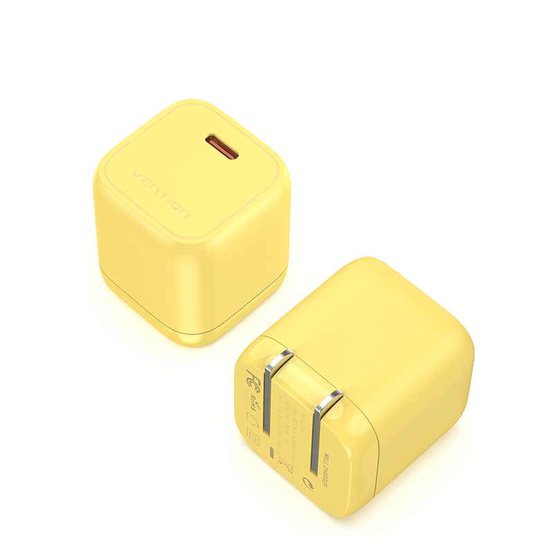 VENTION Yellow GaN Fast Charger 30w Applicable to iPhone 8-14